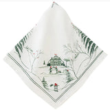 Country Estate Winter Frolic Evergreen Napkin