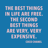 The Best Things In Life Are Free Cocktail Napkin