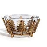 Forêt d’Hiver Glass and Alloy Bowl