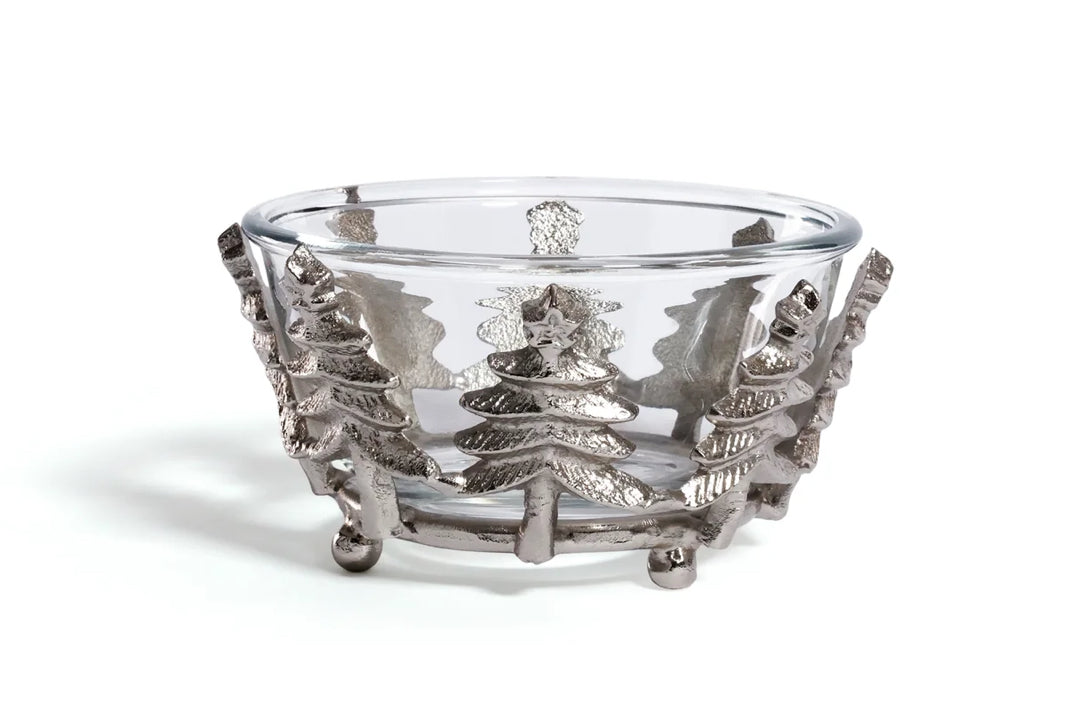 Forêt d’Hiver Glass and Alloy Bowl