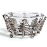 Forêt d’Hiver Glass and Alloy Bowl