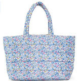 Luxe Puffer Tote Bag- Bridgehampton Floral