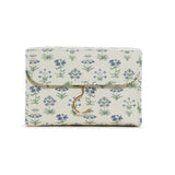 Luxe Hanging Toiletry case Provence with Green Pinstripe Liner