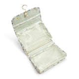 Luxe Hanging Toiletry case Provence with Green Pinstripe Liner