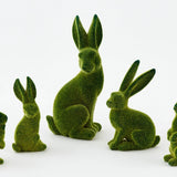 Green Flocked Bunny
