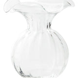Italian Fluted Small Glass Vase
