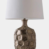 Cecily Hammered Table Lamp-Antique Silver