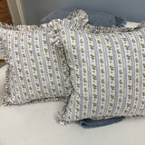 Schumacher Canon Stripe Throw Pillow 24"x24"