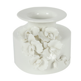 White Glossy Flower Vase