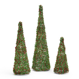 Holly Berry Hand Beaded Tree