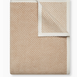 Harborview Herringbone Tan Blanket