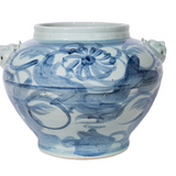Silla Flower Lion Handle Jar Small Wide Opening