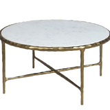 Metal And Marble Coffee Table
