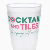 Mahjong Tiles and Smiles Cups