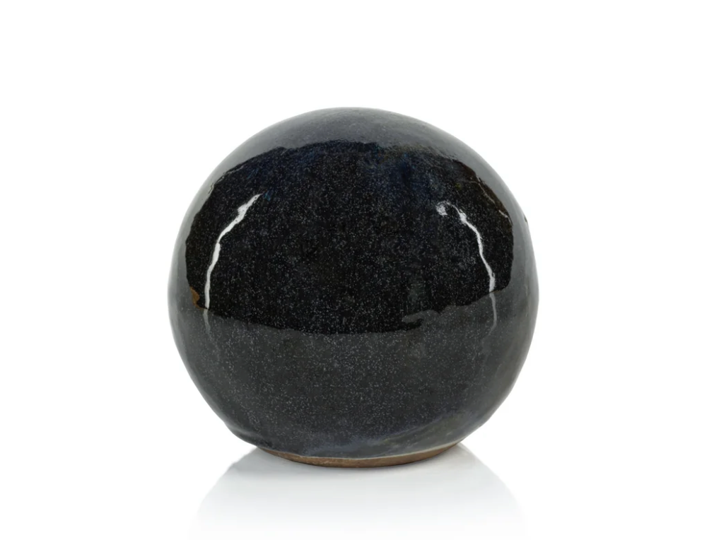 Cortez Glazed Stoneware Decorative Ball