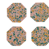Octagon Rising Coaster, Terrazzo Finish