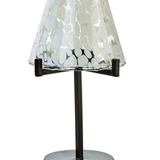 Confetti Glass Tealight Lamp White