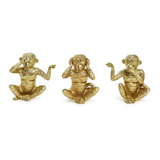 Gold No Evil Monkeys