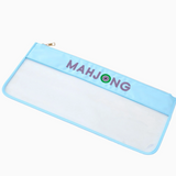 Light Blue Stitched Mahjong Bag