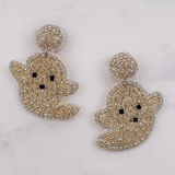 Spooky Ghost Beaded Earrings