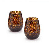 Tortoise Stemless Wine Glass
