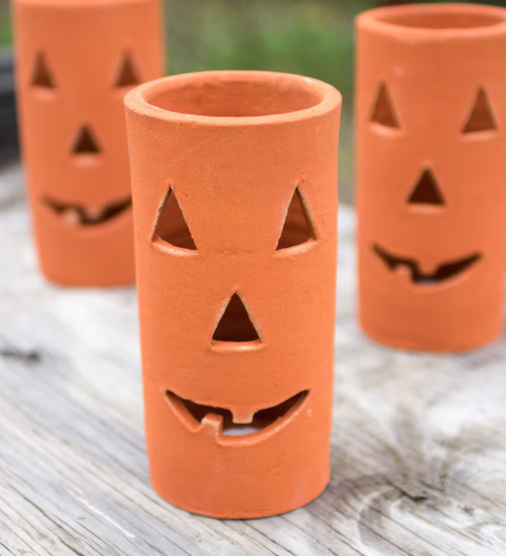 Terracotta Jack O Lantern