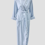 Women's Long Scallop Light Weight Robe