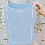 Lacquered Hydrangea Blue Wast Bin
