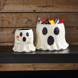 Paper Mache Ghost Buckets