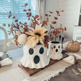 Paper Mache Ghost Buckets