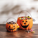 Paper Mache Pumpkin Buckets