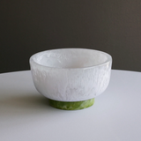 Resin Rio Small Bowl White & Green