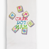 Colorful Mahjong Tiles Tea Towel