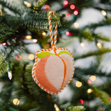Needlepoint Ornament Peach