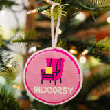 Needlepoint Ornament Indoors