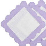 Sunflower Scallop Cocktail Napkin