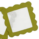 Sunflower Scallop Cocktail Napkin