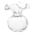 Hibiscus Glass Clear Bud Vase