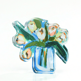 White Tulip Bitty Acrylic Block