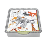 Labrador Beaded Napkin Box