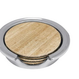Mallorca Faux Grasscloth Signature Coaster Set