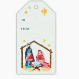 Gift Tag Nativity Scene