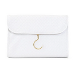 Luxe Hanging Toiletry Bag - Woven Blanc