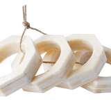 Round Resin Cream Napkin Rings