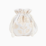 Peony Jewelry Pouch - Ivory