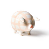 Pink Gingham Piggy Bank