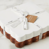 Square Scallop Cutting Board Duo Set