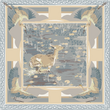 Silk Scarf Lily Pad Doe