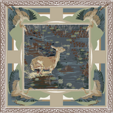 Silk Scarf Lily Pad Doe