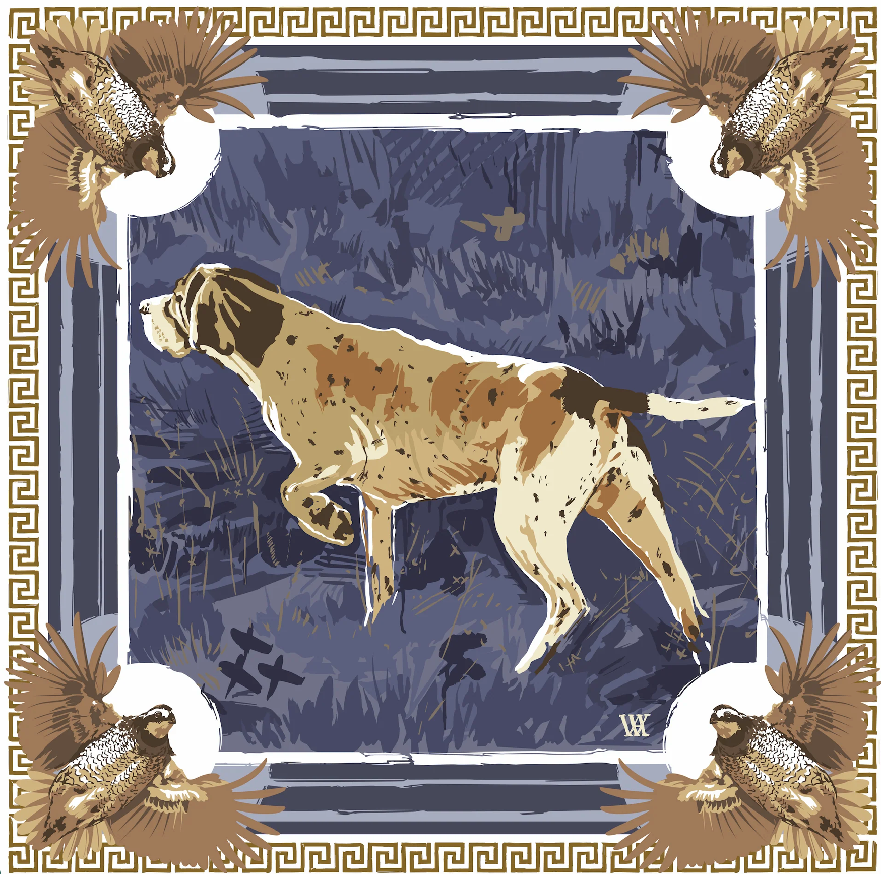 Silk Scarf Pointing Strong